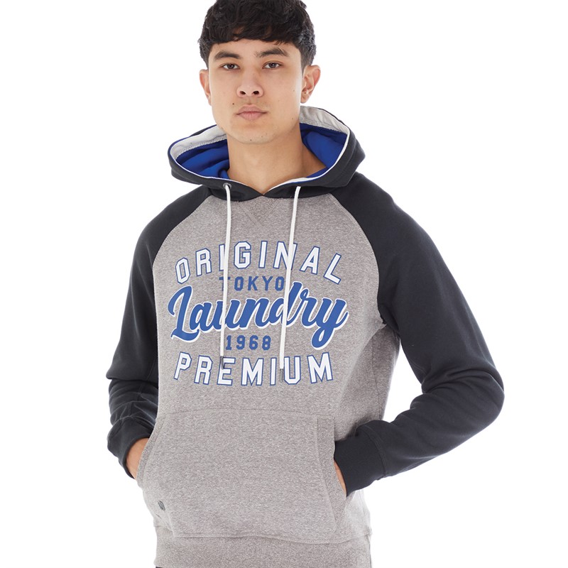 Buy Tokyo Laundry Mens Surround Hoodie Light Grey Grindle