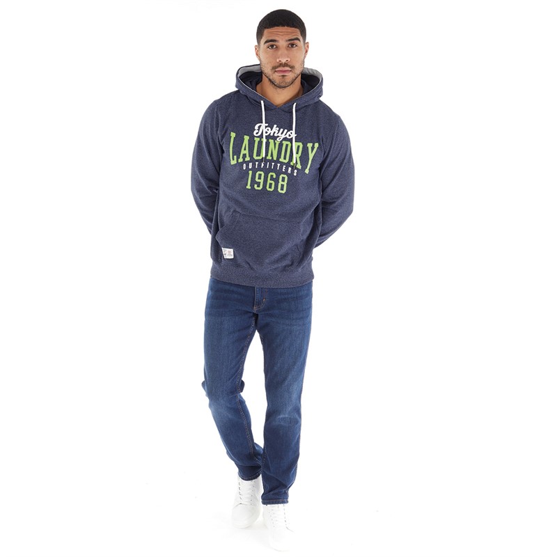 Buy Tokyo Laundry Mens Search Hoodie Navy Grindle