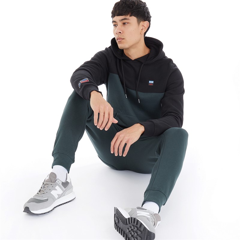 Tokyo Laundry Mens Mirrors Joggers Dark Green