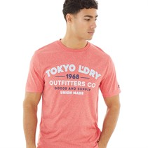 Tokyo Laundry Mens Adapt T-Shirt Red Grindle