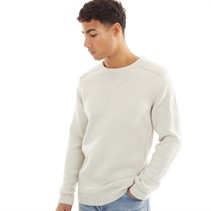 Tokyo Laundry Mens Dustin Crew Neck Jumper Oatgrey Marl