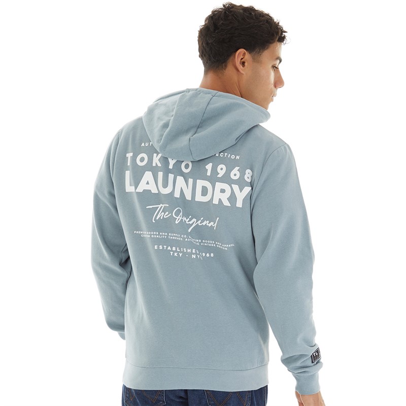 Tokyo Laundry Mens Kole Hoodie Grey