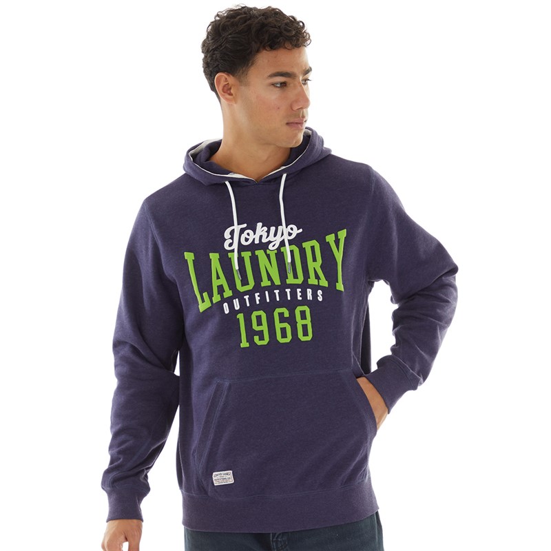 Tokyo Laundry Mens Search Hoodie Navy