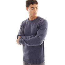 Tokyo Laundry Mens Dustin Crew Neck Jumper Denim Marl