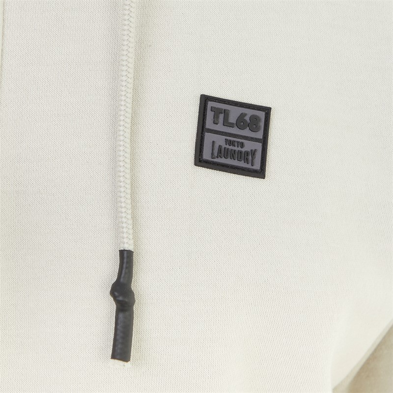 Tokyo Laundry Mens Invective Hoodie Light Grey Marl