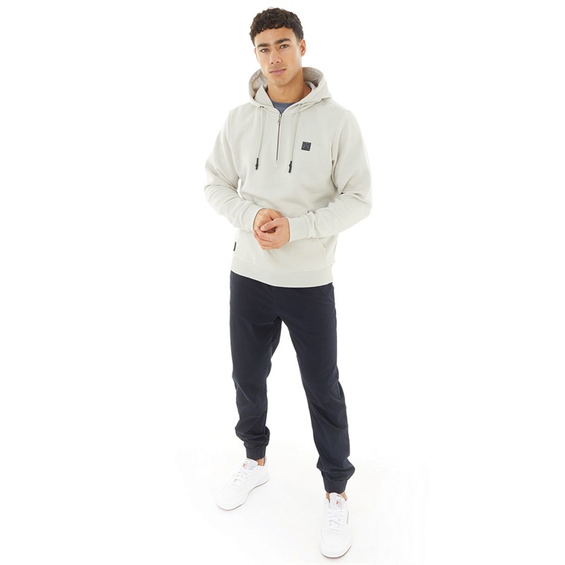 Tokyo Laundry Mens Invective Hoodie Light Grey Marl