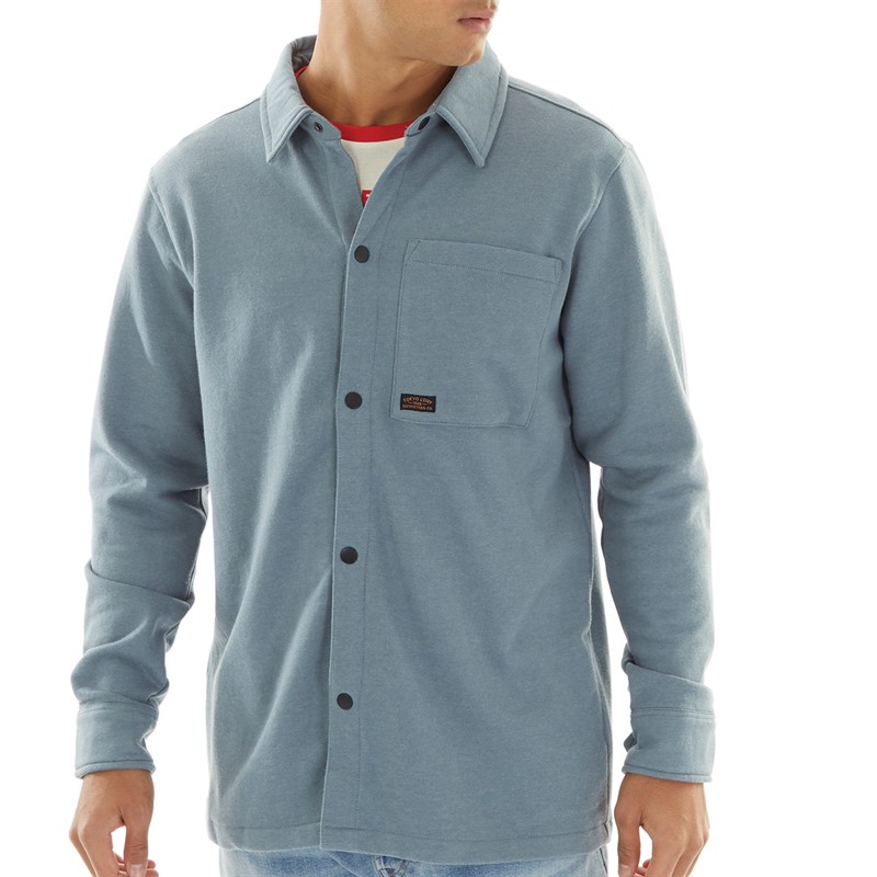 Tokyo Laundry Mens Commander Shacket Cool Grey