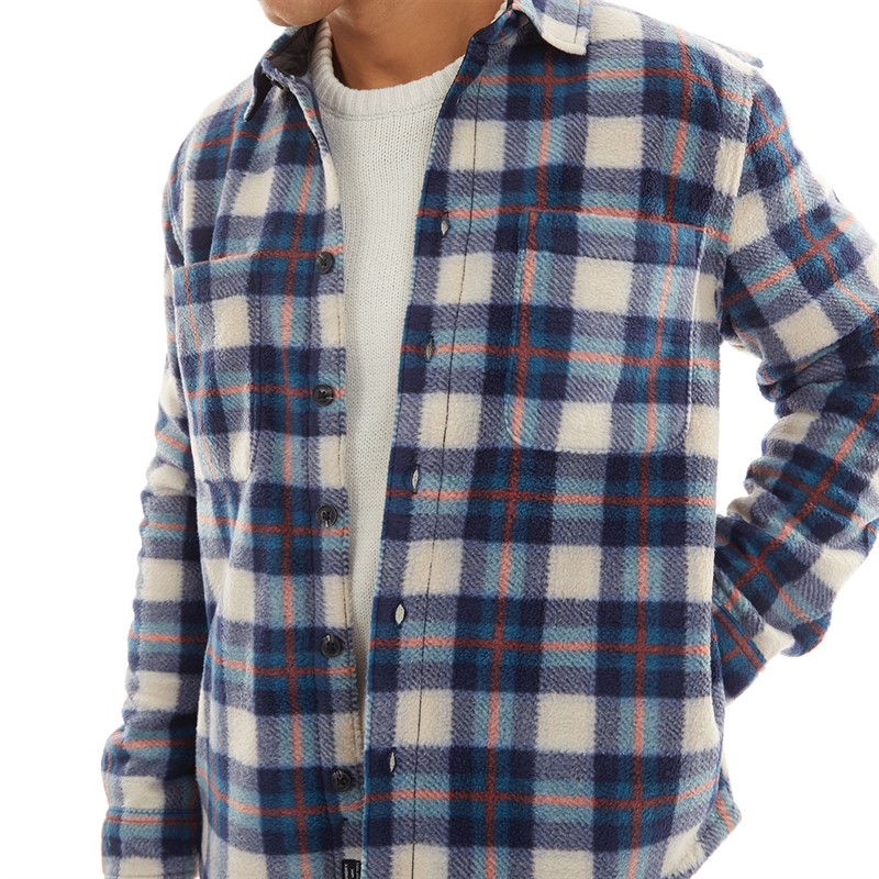 Tokyo Laundry Mens Esteban Long Sleeve Checked Shirt Blue Check