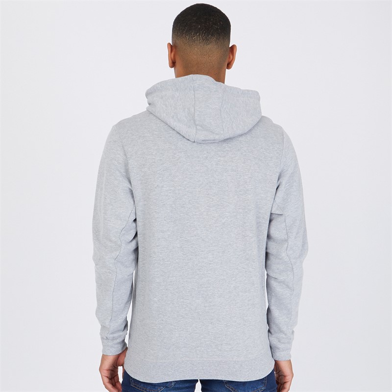 Tokyo Laundry Mens Abatt Hoodie Light Grey Marl