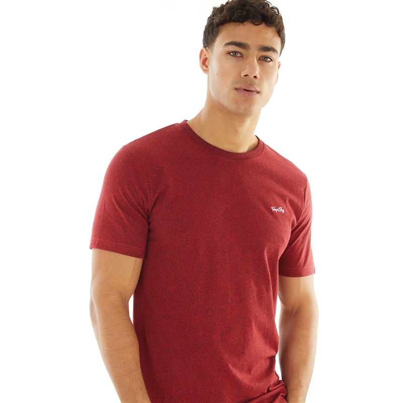 Tokyo Laundry Mens Leon T-Shirt Red Grindle