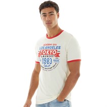 Tokyo Laundry Mens Ryobi T-Shirt White Grindle