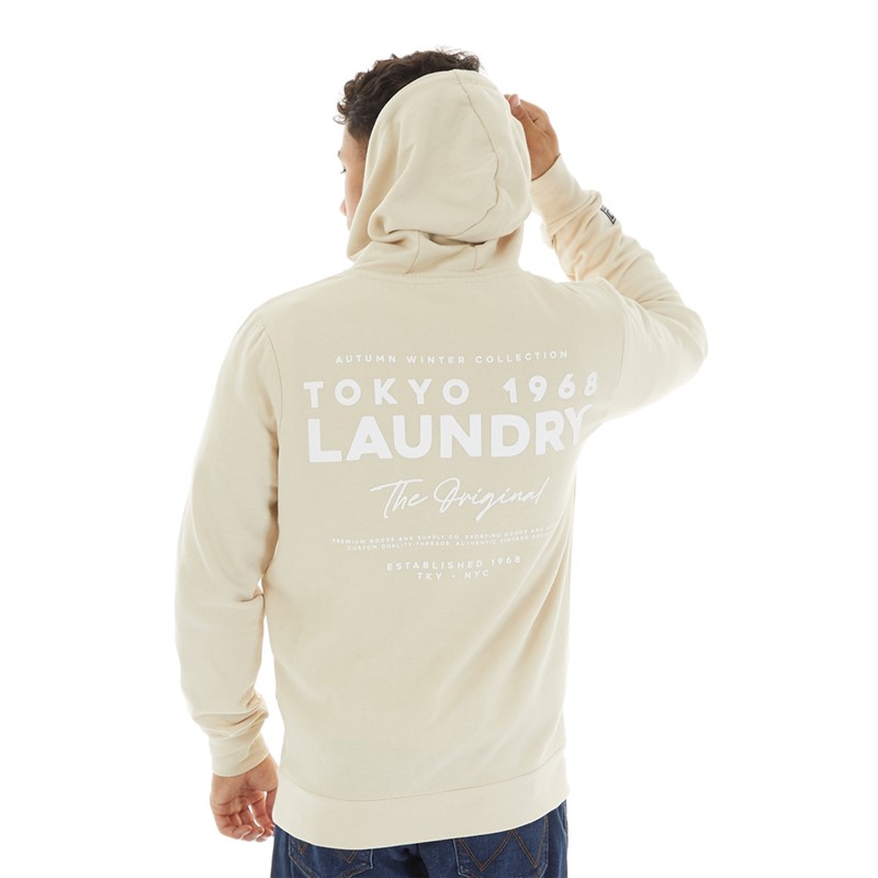 Tokyo Laundry Mens Kole Hoodie Stone