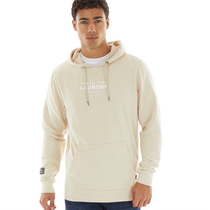 Tokyo Laundry Mens Kole Hoodie Stone