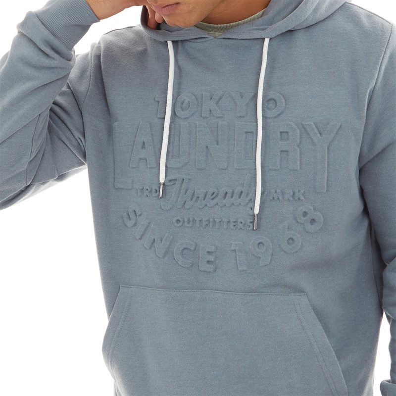 Tokyo Laundry Mens Tides Hoodie Cool Grey