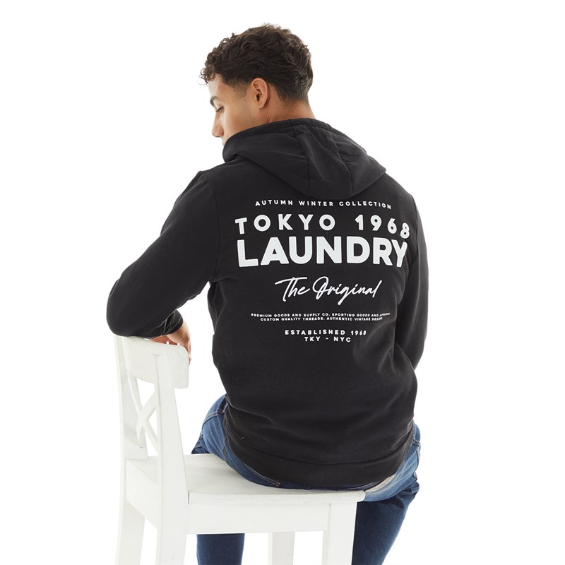 Tokyo Laundry Mens Kole Hoodie Black