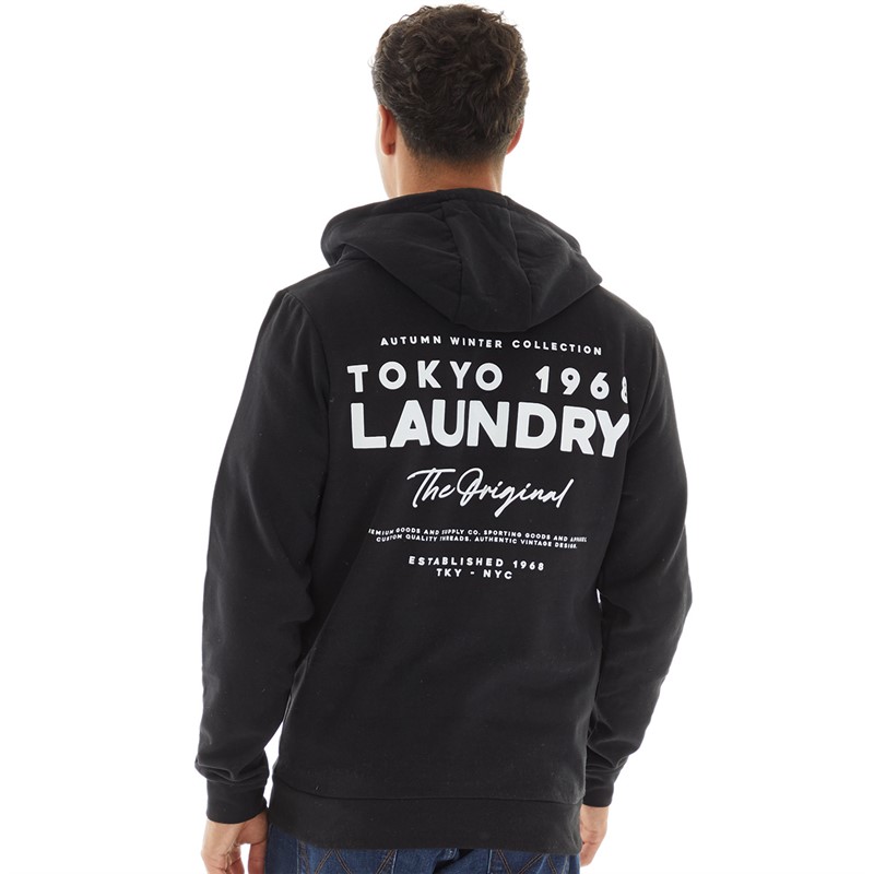 Tokyo Laundry Mens Kole Hoodie Black