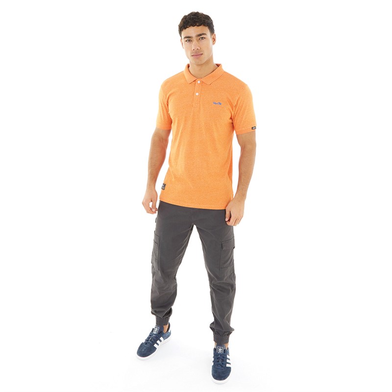 Tokyo Laundry Mens Kieran Polo Orange Grindle