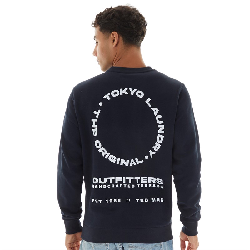 Tokyo Laundry Mens Dylon Sweatshirt Navy