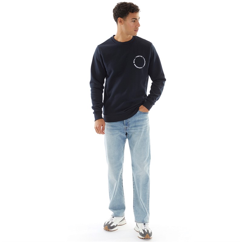 Tokyo Laundry Mens Dylon Sweatshirt Navy