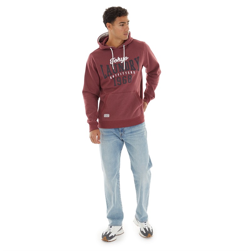 Tokyo Laundry Mens Search Hoodie Oxblood