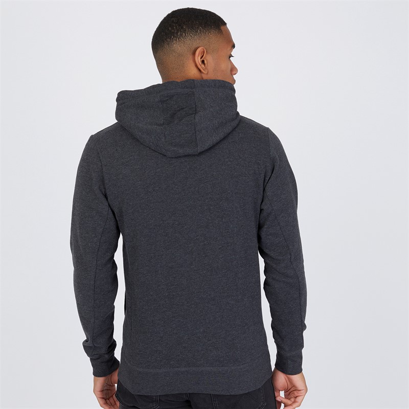 Tokyo Laundry Mens Abatt Hoodie Black Marl