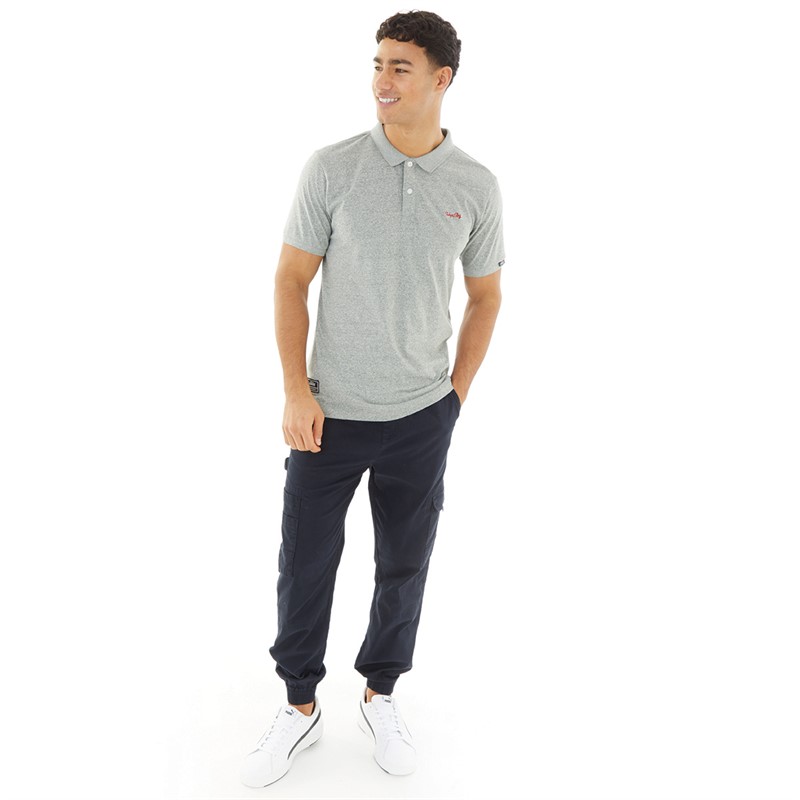 Tokyo Laundry Mens Kieran Polo Light Grey Grindle