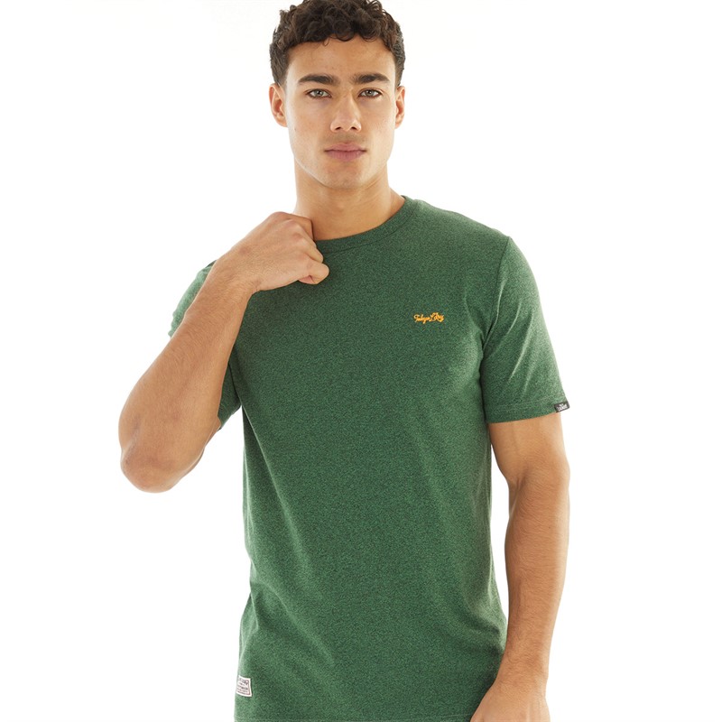 Tokyo Laundry Mens Leon T-Shirt Green Grindle