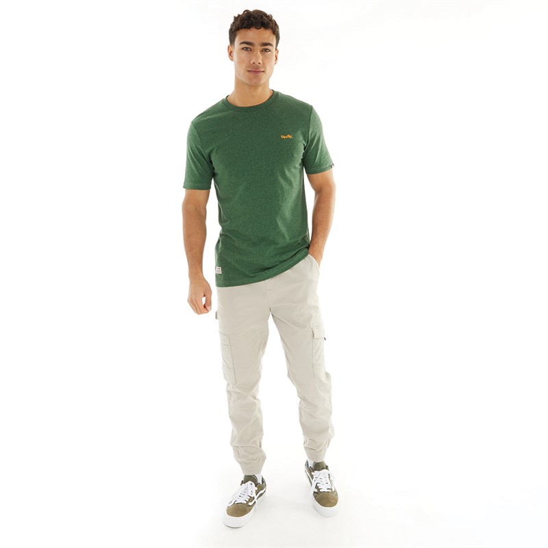 Tokyo Laundry Mens Leon T-Shirt Green Grindle