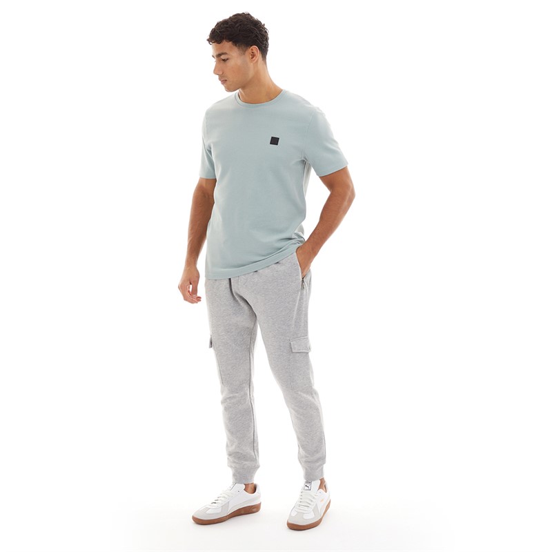 Tokyo Laundry Mens Crayo Joggers Light Grey Marl