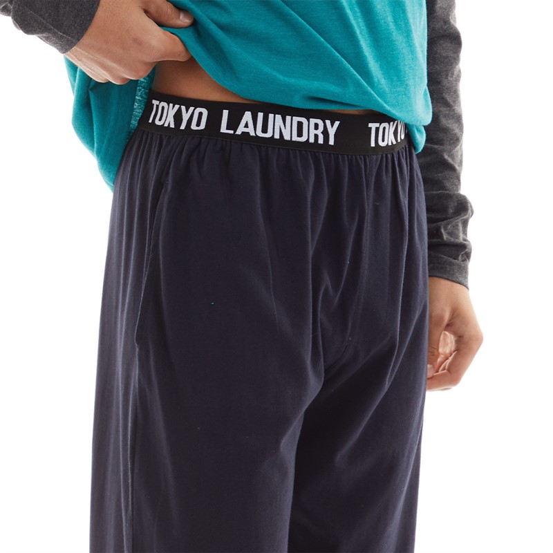 Tokyo Laundry Mens Chesham Lounge Pants Navy