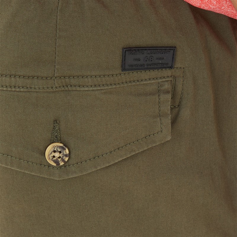 Tokyo Laundry Mens Portmany Cargos Khaki