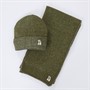 Tokyo Laundry Mens Beanie And Scarf Set Olive