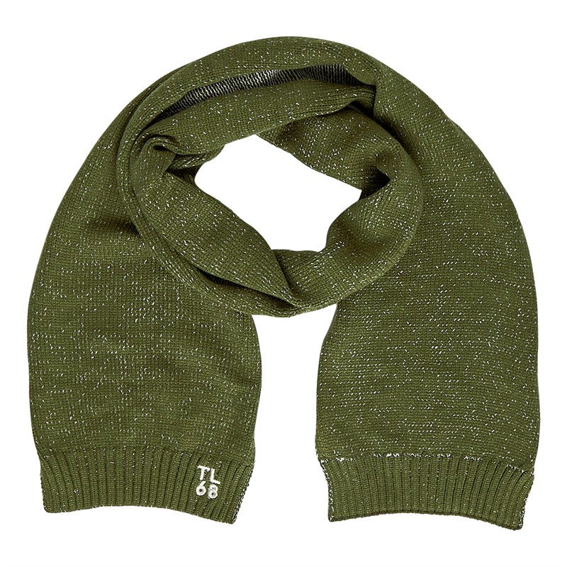 Tokyo Laundry Mens Beanie And Scarf Set Olive