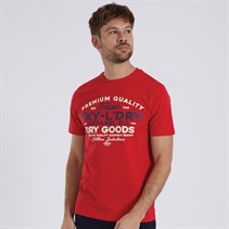 Tokyo Laundry Mens Braemar T-Shirt Red