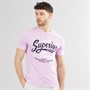 Tokyo Laundry Mens Argyle T-Shirt Lilac