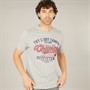 Tokyo Laundry Mens Barkway T-Shirt Mid Grey Marl
