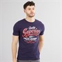 Tokyo Laundry Mens Argyle T-Shirt Navy