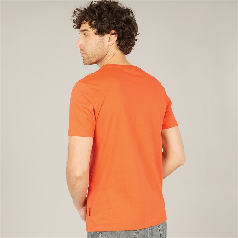 Tokyo Laundry Mens Barton T-Shirt Orange