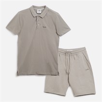 Tokyo Laundry Mens Andrius Polo And Shorts Co-Ord Forest