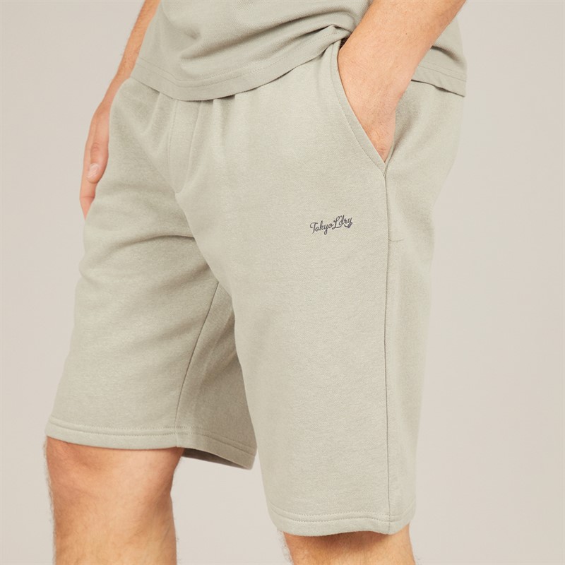 Tokyo Laundry Mens Andrius Polo And Shorts Co-Ord Forest
