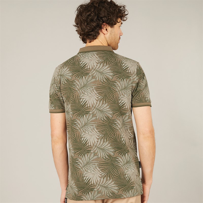 Tokyo Laundry Mens Hunton Polo Shirt Tea Leaf