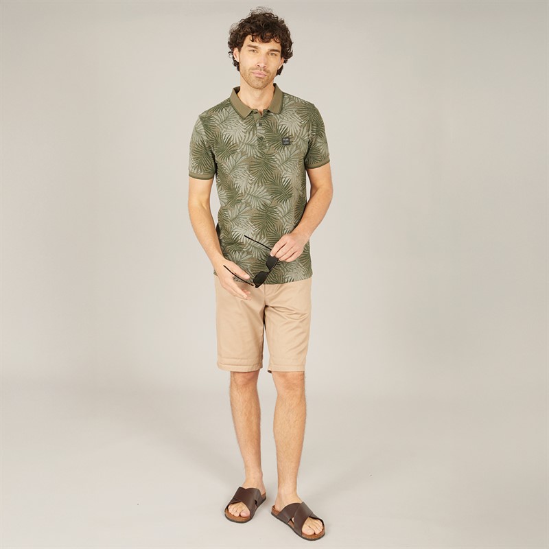 Tokyo Laundry Mens Hunton Polo Shirt Tea Leaf