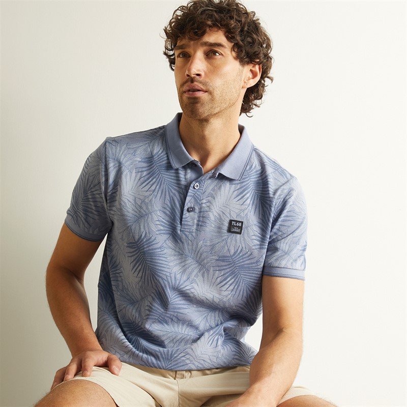 Tokyo Laundry Mens Hunton Polo Tempest Blue - Size S