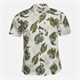 Tokyo Laundry Mens Hoja Short Sleeve AOP Shirt Green