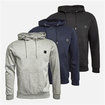 Tokyo Laundry Mens Hargrove Three Pack Hoodies Sky Captain Navy/Ice Grey Marl/Jet Black