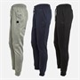 Tokyo Laundry Mens Underground Three Pack Joggers Sky Captain Navy/Light Grey Marl/Jet Black