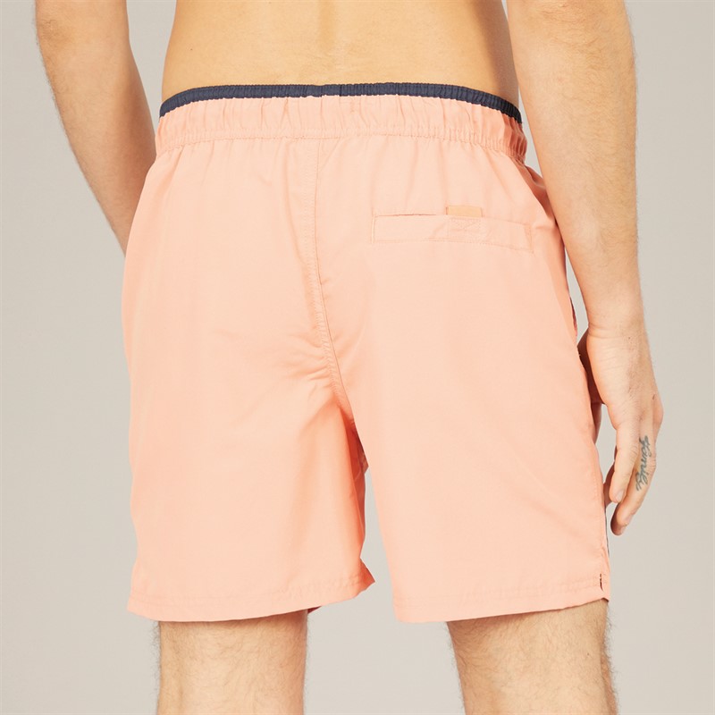 Tokyo Laundry Mens Satria Swim Shorts Shrimp Pink