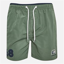 Tokyo Laundry Mens Satria Swim Shorts Olive