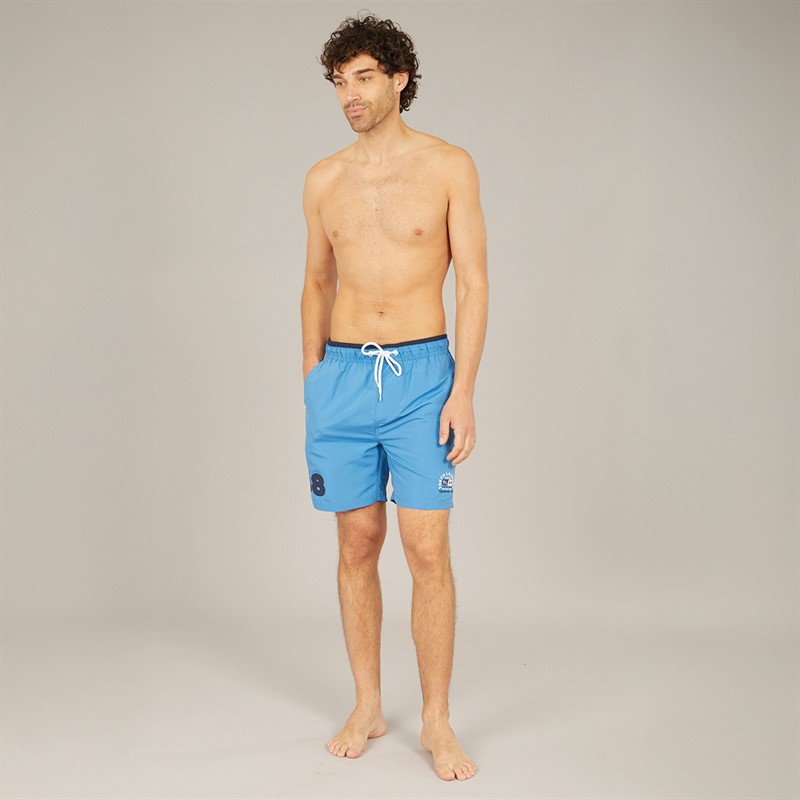 Tokyo Laundry Mens Satria Swim Shorts Blue