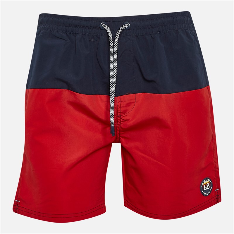 Tokyo Laundry Mens Townsend Swim Shorts Red